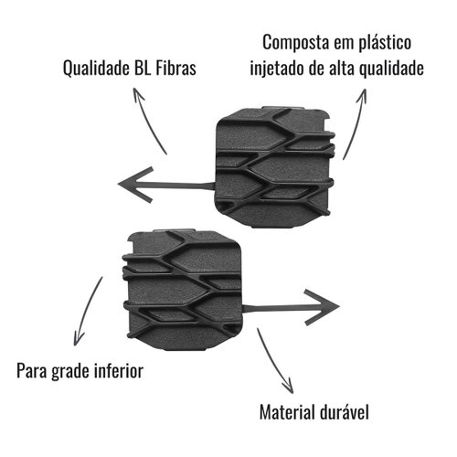 Jogo de Tampas Grade Inferior BL Fibras para Volvo FH