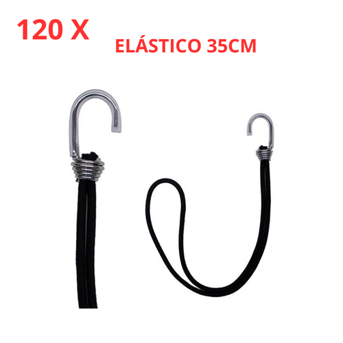 Kit Elástico Extensor Elastick para Lona 35cm 5mm 120 unid