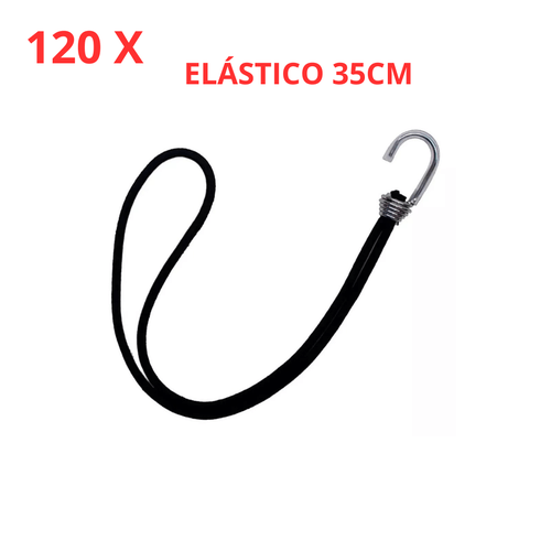 Kit Elástico Extensor Elastick para Lona 35cm 5mm 120 unid
