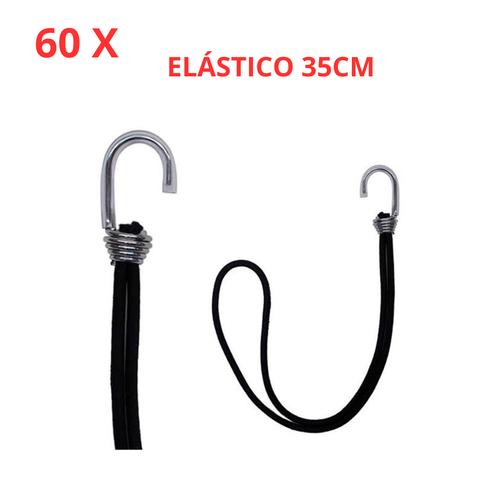 Kit Elástico Extensor Elastick para Lona 35cm 5mm 60 unid