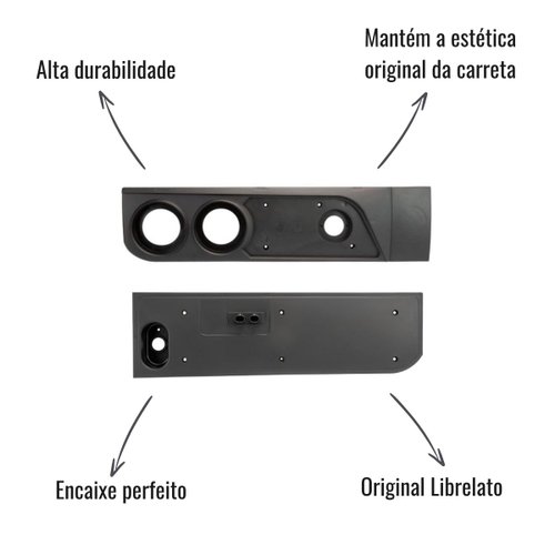 Kit Caixa Lanterna Traseira Braslux LE C/Prolong Librelato