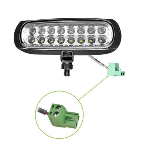Kit Farol LED Slim Autopoli Bivolt 3,2W Universal Preto