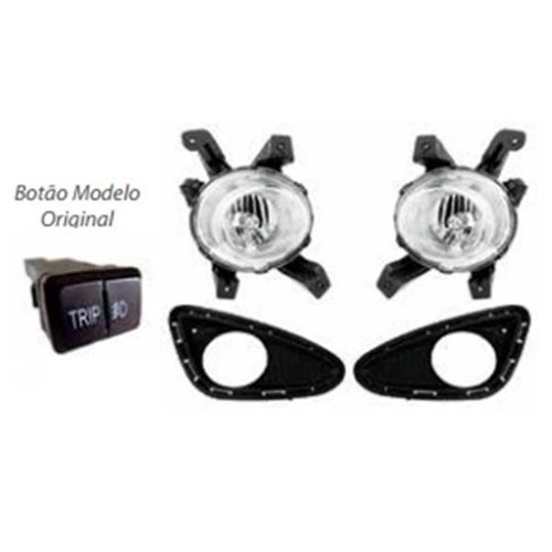 Kit Farol De Milha com moldura para o Hb20 2013 até 2015