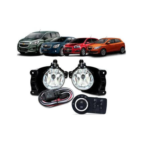 Kit Farol De Milha Tiger para Onix/Sonic/Spin/Prisma - 2013/2016