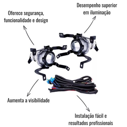 Kit Farol de Milha Suns Com Grade para HB20 2016