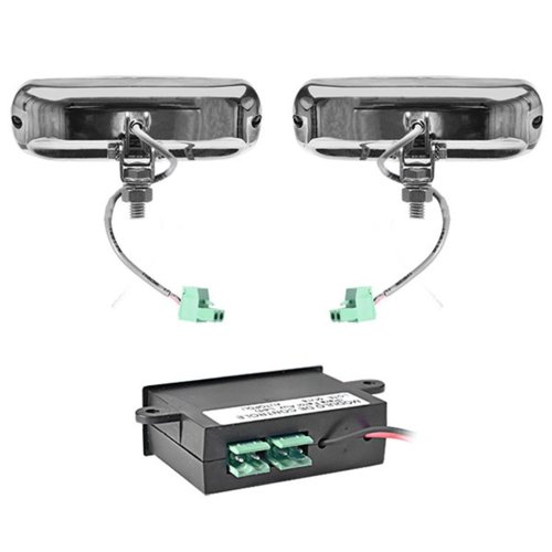 Kit Farol LED Slim Autopoli Bivolt 3,2W Universal Cromado
