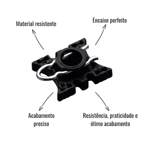Kit Grampo Trilho Máquina Porta Gauer Scania Série 4 114 124