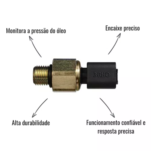 Kit Interruptor Pressão Óleo 3RHO 3304 Ford Cargo + Chicote