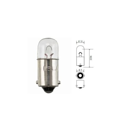 Kit Lâmpada Hella 12V 4W BA9s 1 Polo 10 Unidades