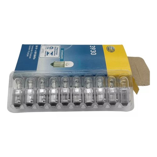 Kit Lâmpada Hella 69 BA9 24V 4W 3930 10 unidades