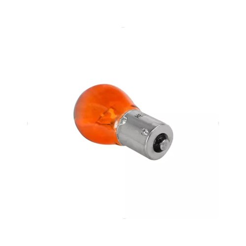 Kit Lâmpadas Hella 12V 21W BA15s 1Polo Âmbar 10 Unidades