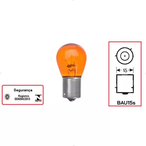 Kit Lâmpadas Hella Heavy Duty Âmbar 24V 21W PY21W 10 Unid
