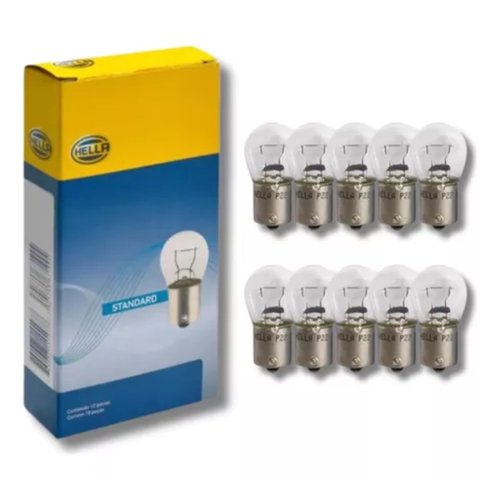 Kit Lâmpadas Hella P22 24V 15W Miniatura 10 Unidades