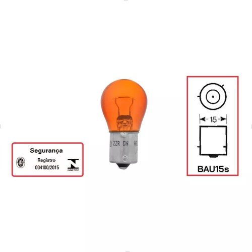 Kit Lâmpadas Hella Standard Âmbar 12V 21W PY21W 10 Unid