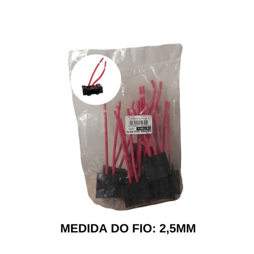 Kit Portas Fusíveis Rainha das Sete Fio 2,5MM 10 Unidades