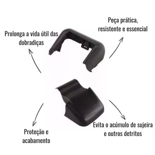 Kit Tampa Dobradiça Porta Cepam Direito para Scania Série 4