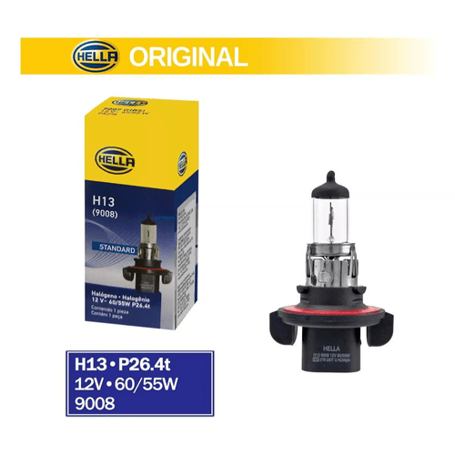 Lâmpada Automotiva Farol Hella H13 12V 60/55W P26,4t