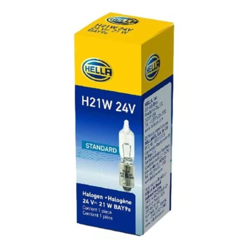 Lâmpada Halógena Hella H21W 24V BAY9s