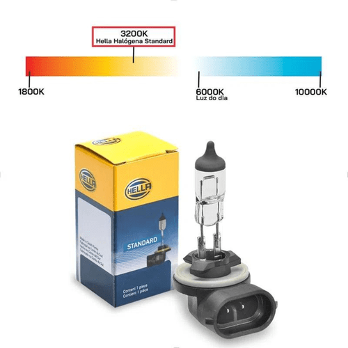 Lâmpada Halógena Hella H27/2 881 12V 27W PGJ13
