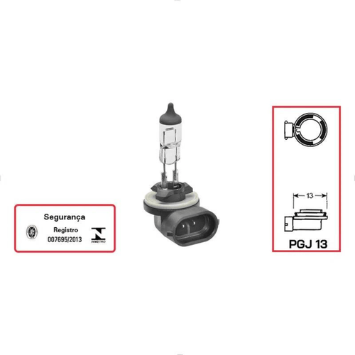 Lâmpada Halógena Hella H27/2 881 12V 27W PGJ13