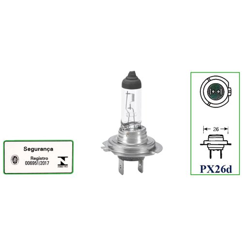 Lâmpada Hella Halógena H7 12V 55W PX26d