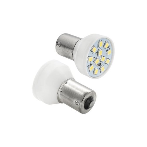 Par Lâmpada LED Autopoli Branco 12V 3,5W BA15S-21 (1141)