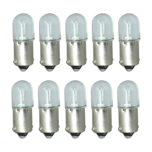 Lâmpada LED Autopoli Branco 12V 0,9W BA9 (69) 10 Unidades