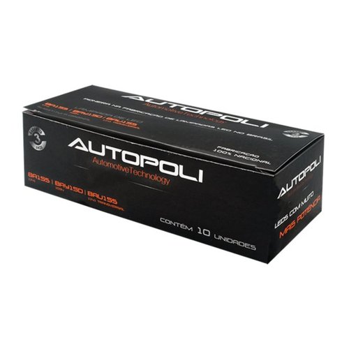Lâmpada LED Autopoli Branco 12V BAY15D (1034) 10 Unidades