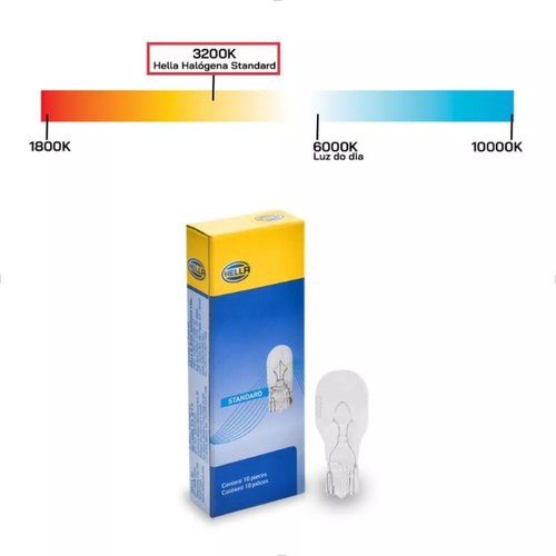 Lâmpada Hella Super Pingão 12V 16W W2,1X9,5d