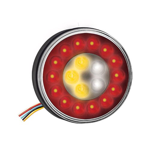 Lanterna Traseira Pradolux Universal 19 LEDs Freio Seta e Ré