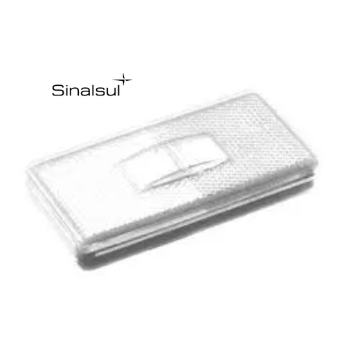 Lanterna Lateral Refletiva  LED Bivolt Acrílico Cristal
