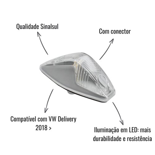 Lanterna Delimitadora Teto LED Sinalsul Delivery 2018 +