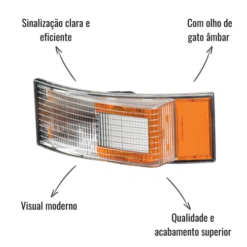 Lanterna Dianteira Seta Pisca Sinaleira Gauer Volvo FH 98-04