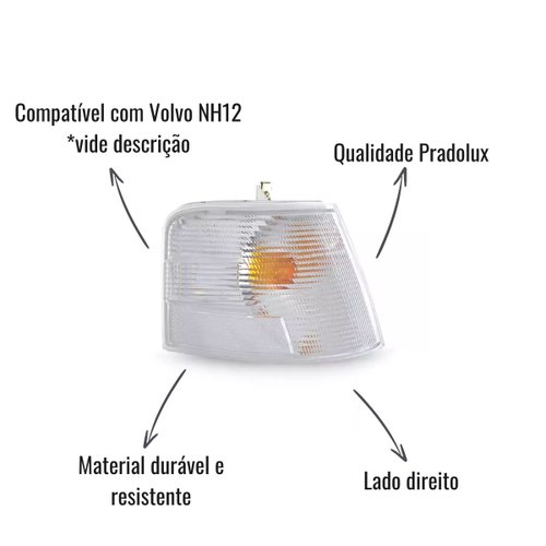 Lanterna Direcional Pradolux LD Cristal Volvo NH12