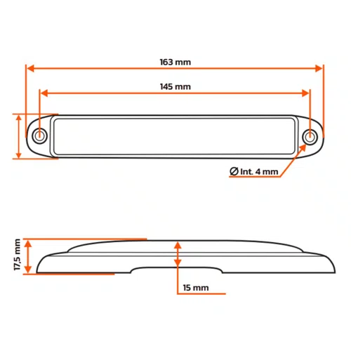 Lanterna Interna LED Sinalsul Cristal Bivolt Com Interruptor
