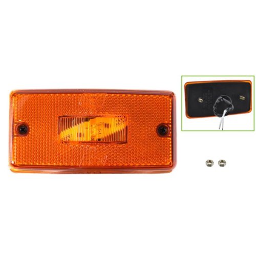 Lanterna Lateral LED Baú GF Bivolt Amarela Com Fios