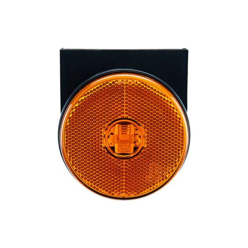 Lanterna Lateral LED Braslux Amarela C/Suporte Randon Noma