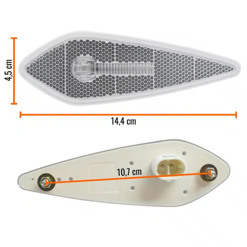 Lanterna Lateral LED Braslux Cristal Noma Titanium
