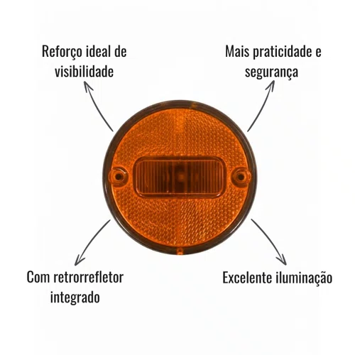 Lanterna Lateral Sinalsul Amarela Guerra 2004
