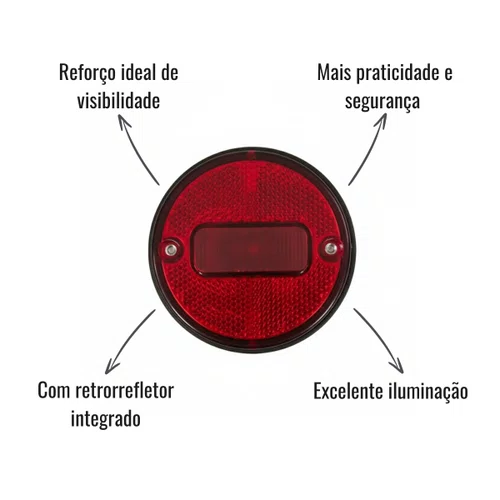 Lanterna Lateral Sinalsul Vermelha Guerra 2004