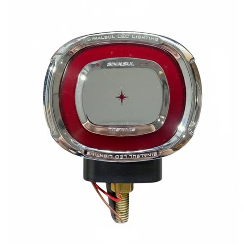 Lanterna Maria Bojuda LED Sinalsul Vermelha Anel de Luz