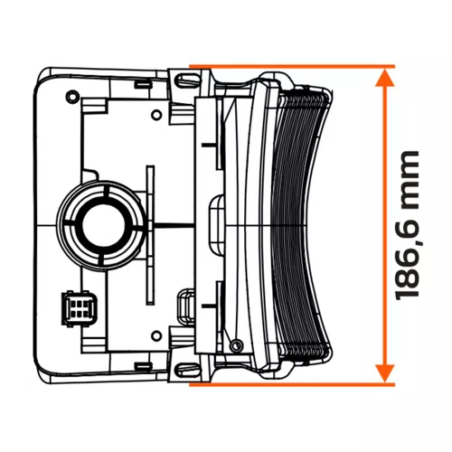 Lanterna Pisca Dianteira LED DRL Gauer LD LE Scania Série 5
