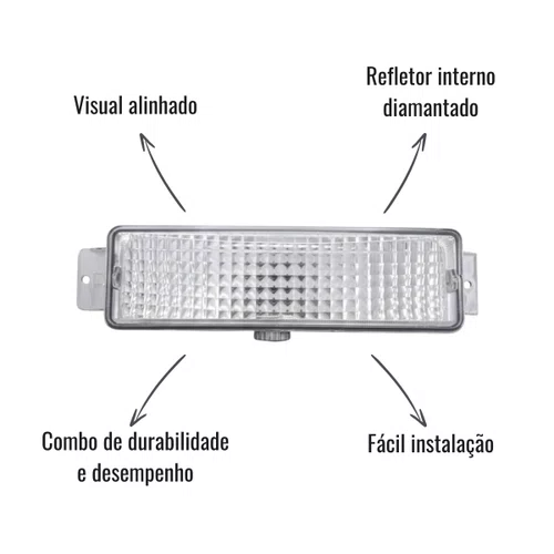 Lanterna Pisca Seta Sinalsul Direito Cristal Ford Cargo