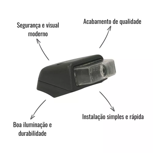 Lanterna Tapa Sol Corujinha GF Direito Cristal Ford Cargo