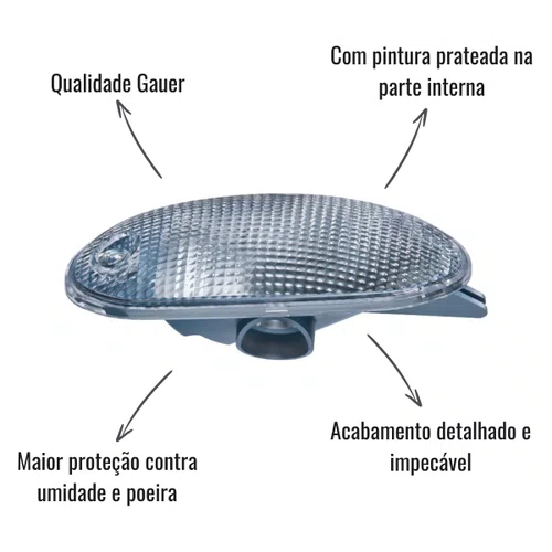 Lanterna Tapa Sol Gauer Esquerdo Cristal Iveco Stralis Tector