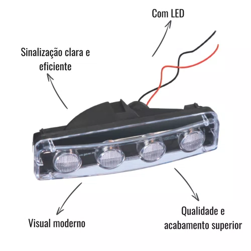 Lanterna Tapa Sol LED Gauer Fios Scania Série 4