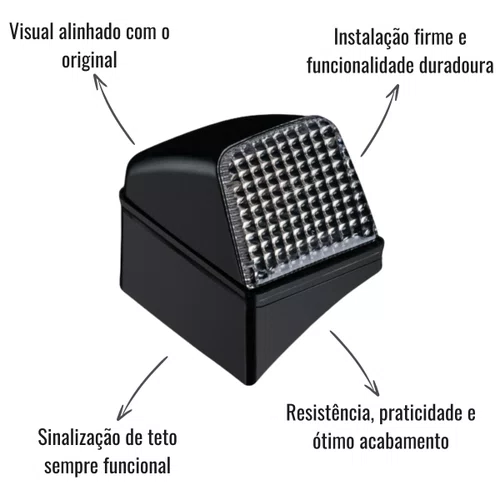 Lanterna Teto Gauer Com Soquete e Base Direito Volvo FH NH