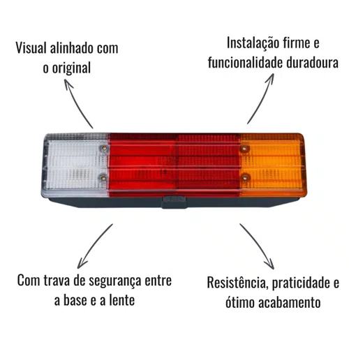 Lanterna Traseira Gauer Direito Mercedes-Benz 1998 >