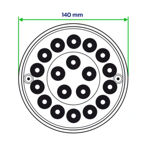 Lanterna Traseira LED Aspöck Ré 24V Facchini