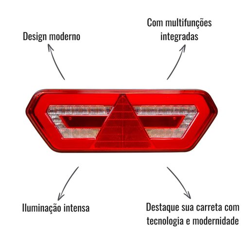 Lanterna Traseira LED ASX Lado Direito Guerra 2015 em Diante